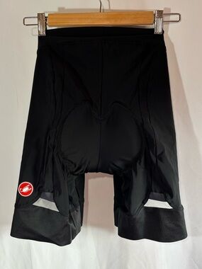 Castelli Cycling Bib Shorts Men’s Size L Black Padded Bike Shorts Performance